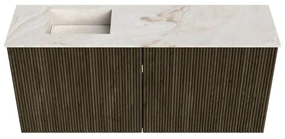 Mondiaz Joya DLux 90cm toiletmeubel shadow met wastafel faye links 1 kraangat frappe