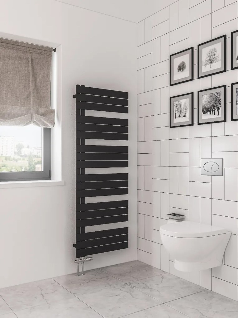 Eastbrook Helmsley design radiator 164x60cm mat zwart 1180W