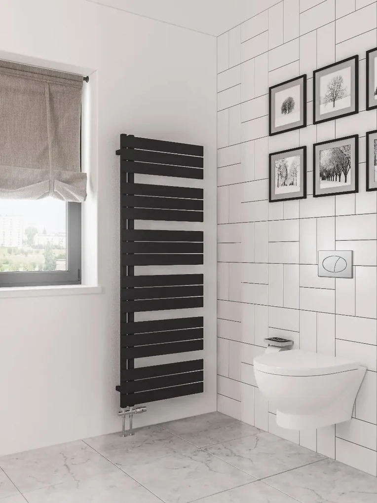 Helmsley Radiator Eastbrook Helmsley design radiator 164x60cm mat zwart 1180W | BIANO