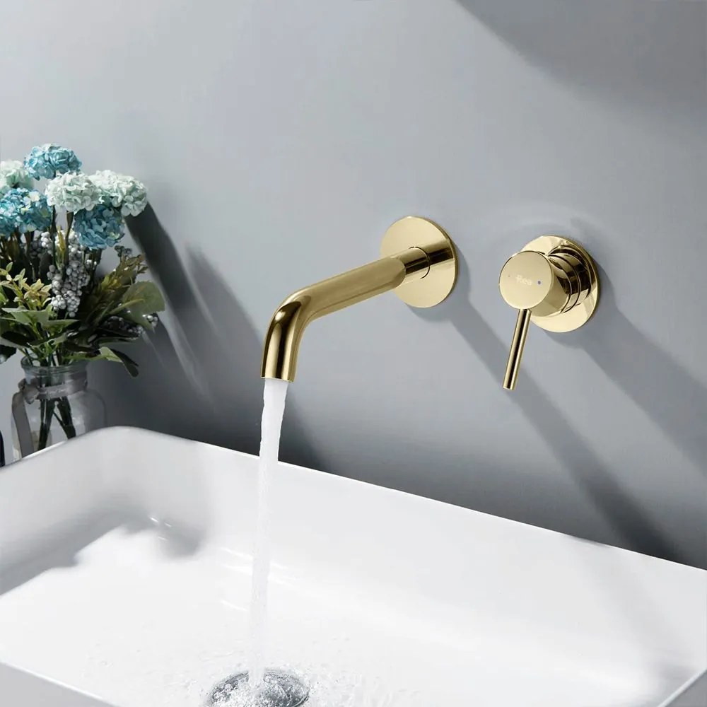 Inbouw wastafelkraan Rea OWEN Gold + BOX