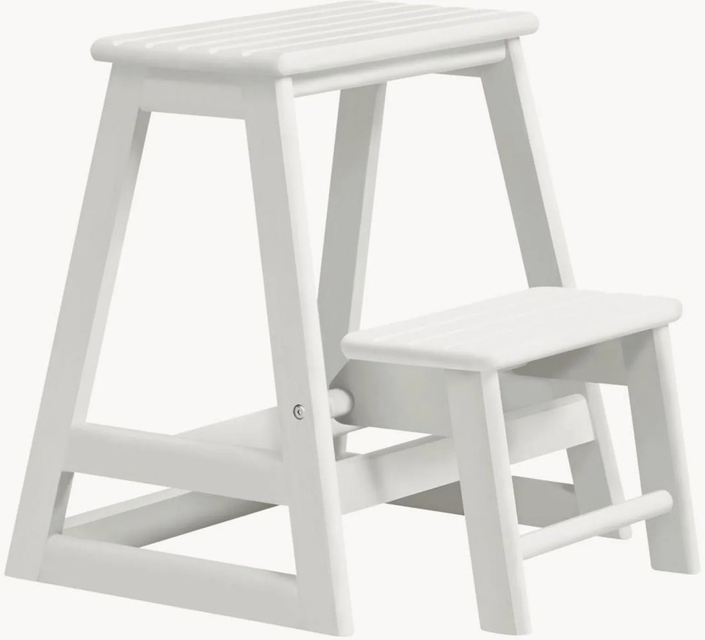 Mahoniehouten opstapje Skala, inklapbaar