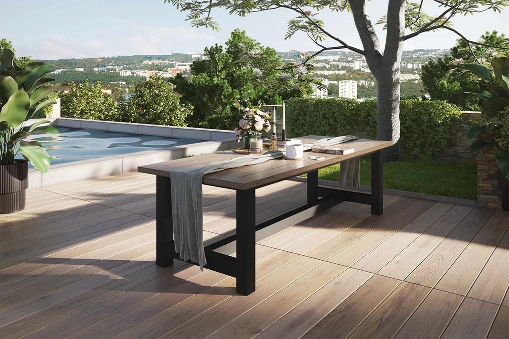 Tuinset 6 personen 260 cm Aluminium/textileen Grijs Lifestyle Garden Furniture Rome/San