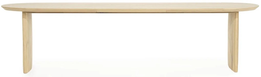 Eleonora Dex Eiken Eettafel Ovaal Naturel 300x100 Cm - 300 X 110cm.