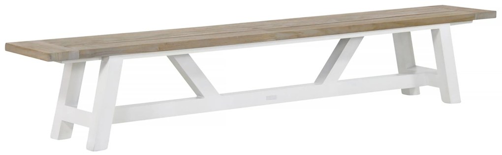 Picknick Set 6 personen 260 cm Kunststof Wit Lifestyle Garden Furniture Salina/Florence