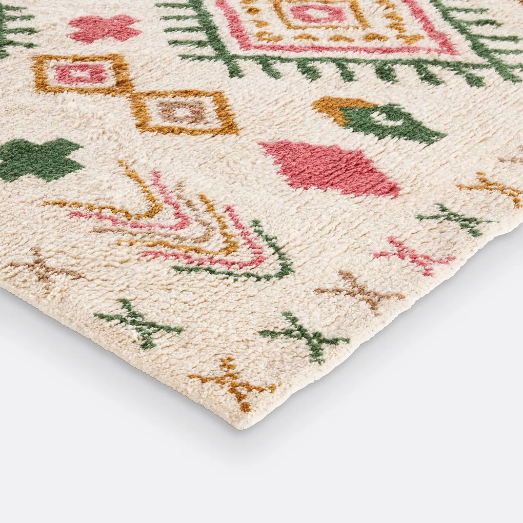 Vloerkleed berber stijl, in wol, Tobi