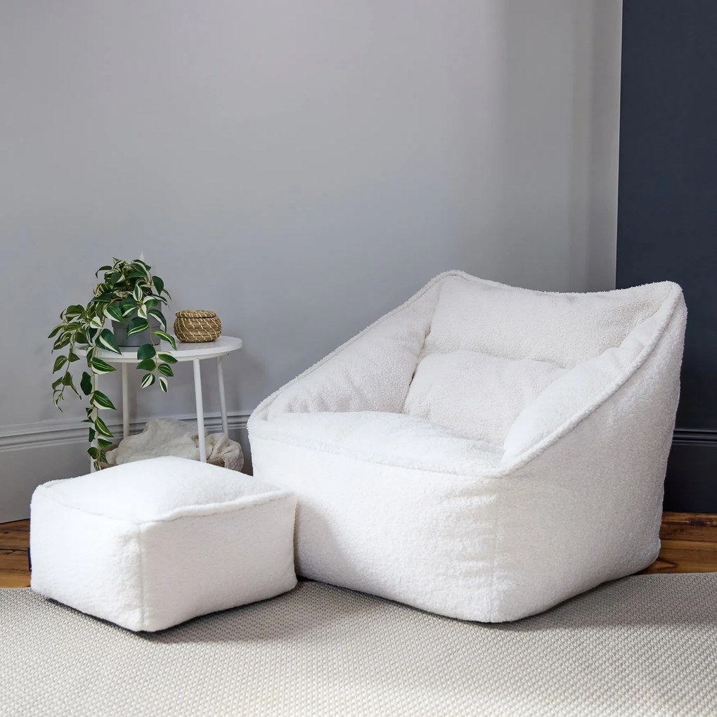 Natalia Borg Armchair Bean Bag + Footstool