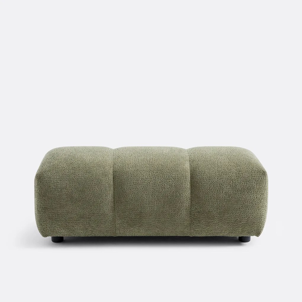 Poef, fluweel reliëf, L109 cm, Nuria