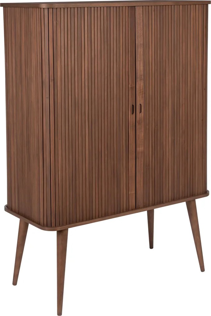 Design Wandkast Walnoot - 100x45x140cm.