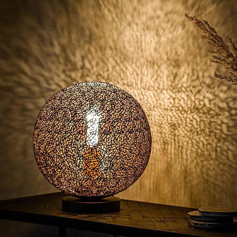 Solara Tafellamp 30 Cm Zwart | Fend Living | Metaal | Zwart   | Cavetown