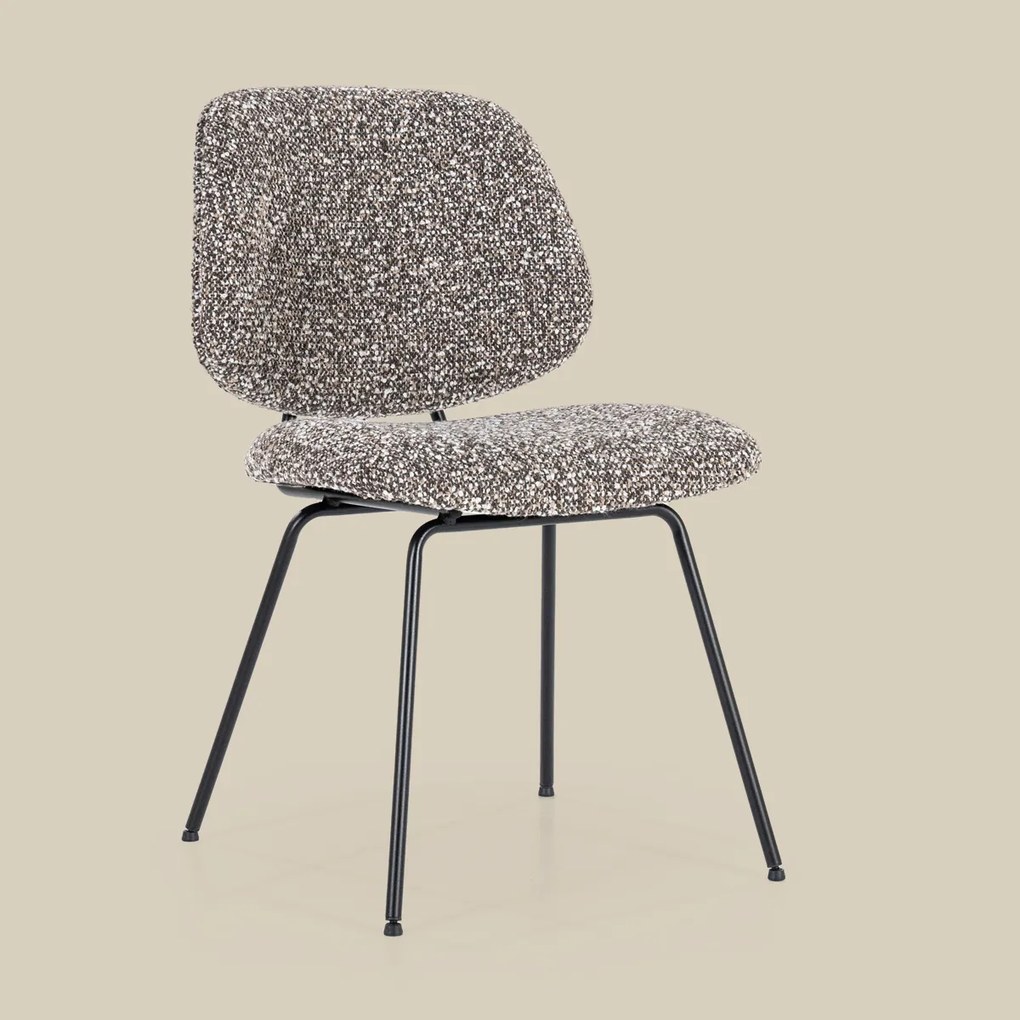 Eleonora Jon Taupe Eetkamerstoel Modern