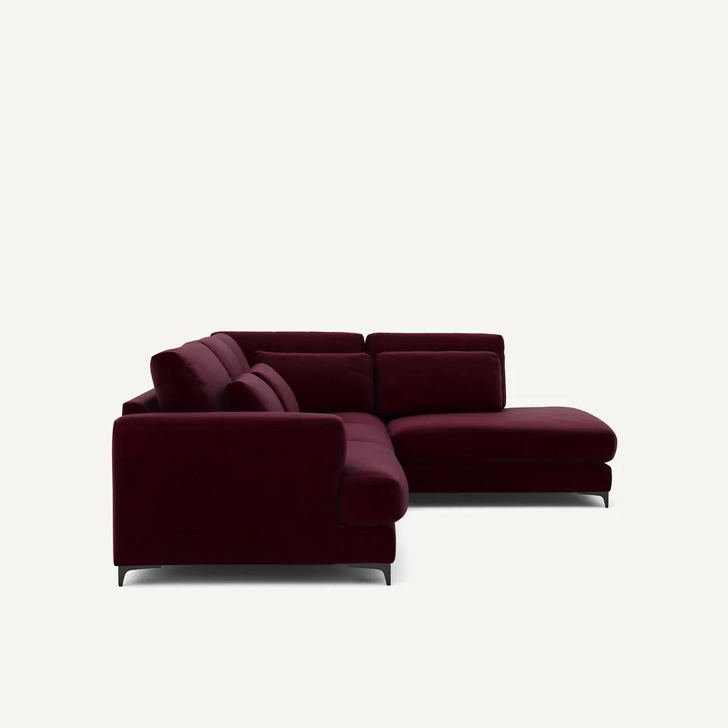 Omvormbare hoekbank rechts, fluweel, Marsile