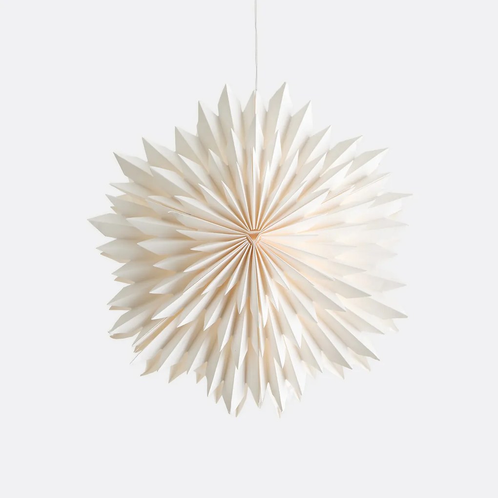 Lichtgevende papieren ster om op te hangen, diameter 38 cm, CASPAR