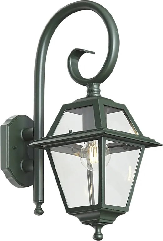 Klassieke buiten wandlantaarn donker groen IP44 - Berta