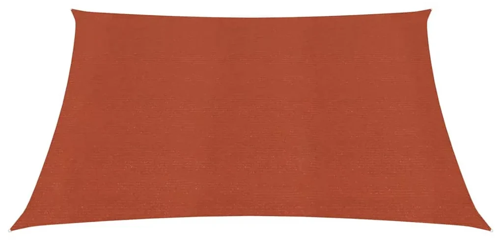 vidaXL Zonnezeil 160 g/m² 2,5x3 m HDPE terracottakleurig