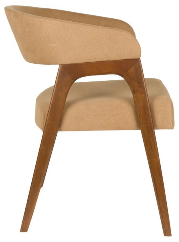 Dutchbone Adamello Vintage Eetkamerstoel Walnoot Beige