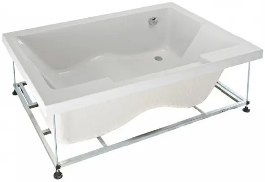 Lambini Designs Puglia bubbelbad 180x120cm elektronisch 6+4+2 hydrojets chroom