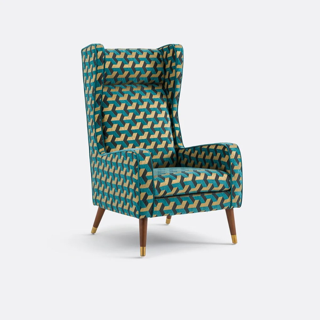 Fauteuil XXL in fluweel, (Y)