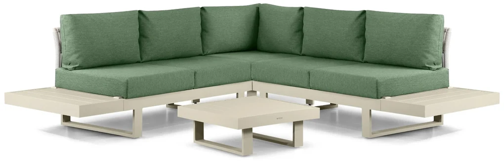 Hoek loungeset 5 personen Aluminium Taupe  Lifestyle Garden Furniture Lorenzo