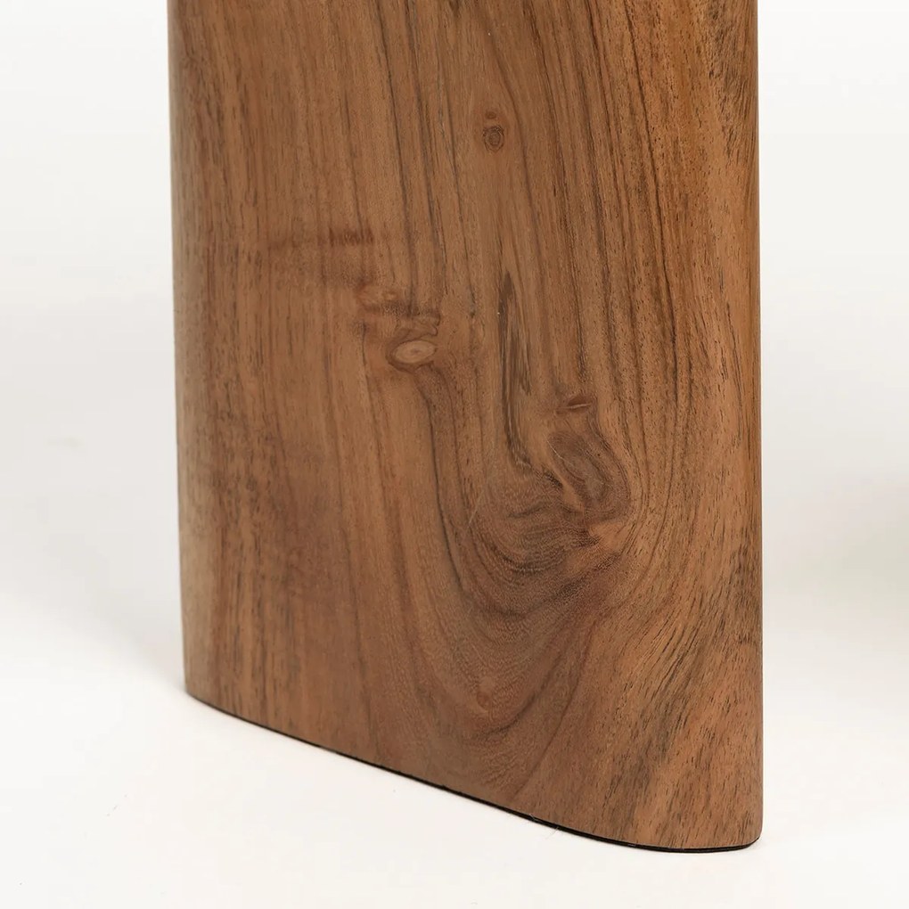 Marmeren Bijzettafel Organische Vorm - 56 X 37cm.