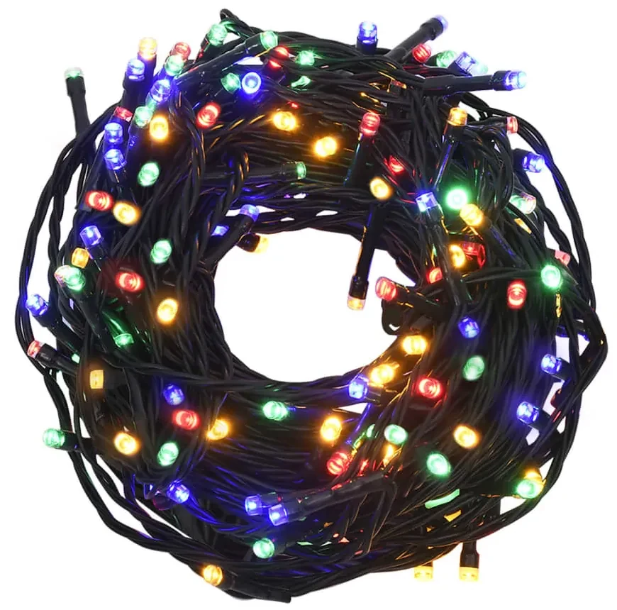 vidaXL Lichtslinger met 2000 LED's meerkleurig 200 m PVC