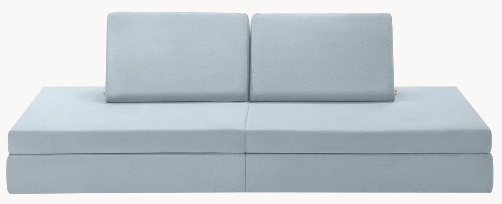 Modulaire kinderbank Mila van fluweel, handgemaakt