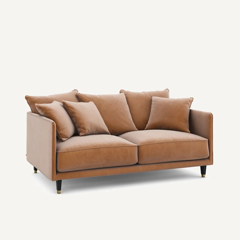 3-zits compacte fluwelen zetel, Lazare