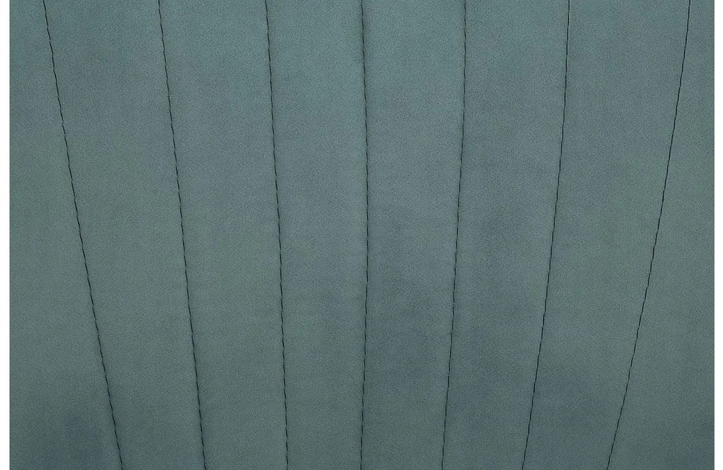 Goossens Eetkamerstoel Rob groen velvet stof met armleuning, urban industrieel