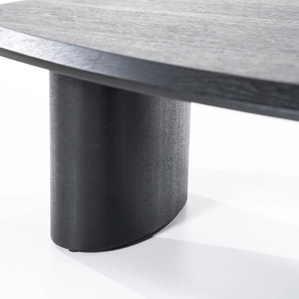 Eleonora Walter Zwarte Salontafel Kiezel Vorm 96x78 Cm - 96 X 78cm.