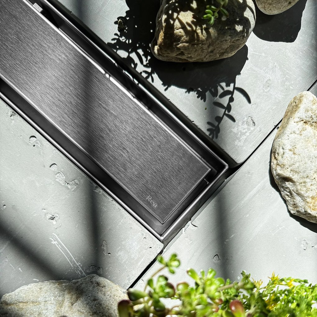 Lineaire afvoer REA NEOX PRO Nickiel Brush 60