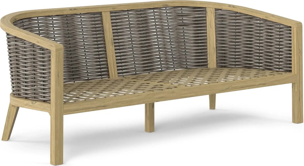 The Outsider Stoel-Bank Loungeset Parkside | 5-zits | Wicker & Acaciahout | The Outsider