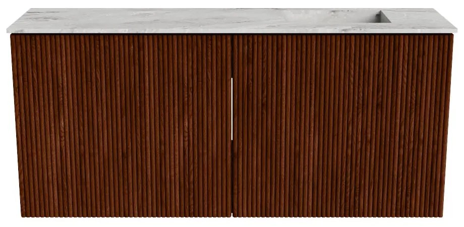 Mondiaz Joya DLux 90cm toiletmeubel ruby met wastafel faye rechts 1 kraangat glace