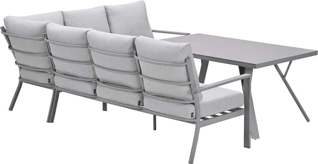 Garden Impressions Senja lounge dining set 3-delig rechts - valley sand