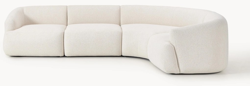 Modulaire bouclé hoekbank Sofia (4-zits)