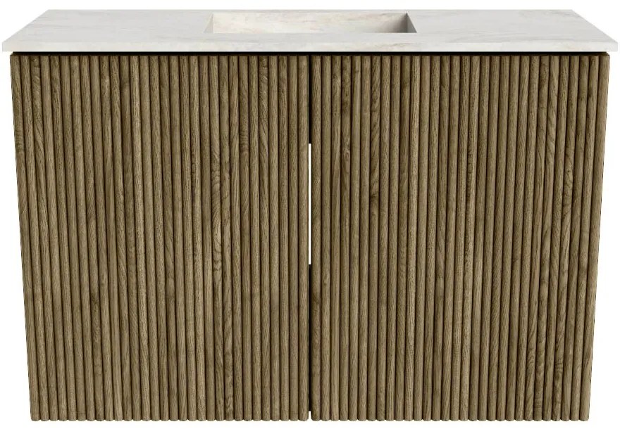 Mondiaz Joya DLux 60cm toiletmeubel dusk met wastafel faye midden 1 kraangat ostra