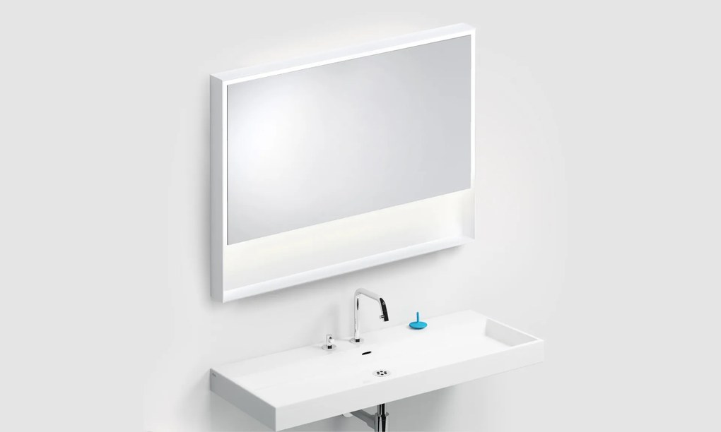 Clou Look at Me spiegel met LED-verlichting 110x80cm wit mat