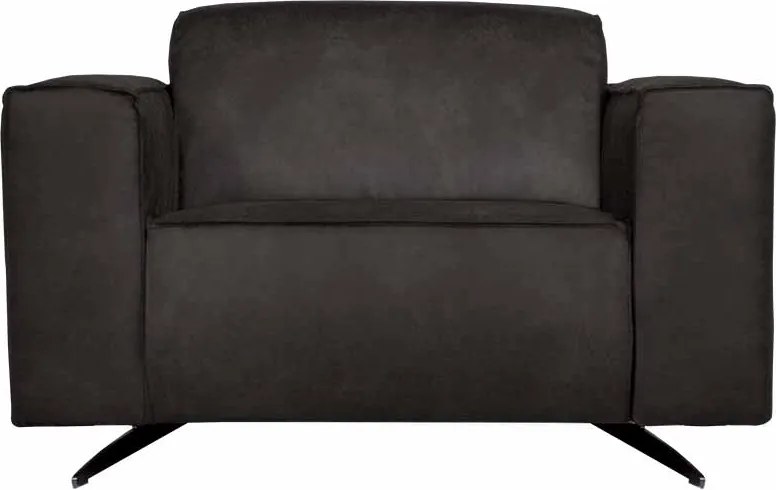 Fauteuil - Lambada - leer Colorado antraciet 01