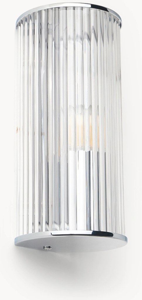 Wandlamp met geribbeld glas Emmi