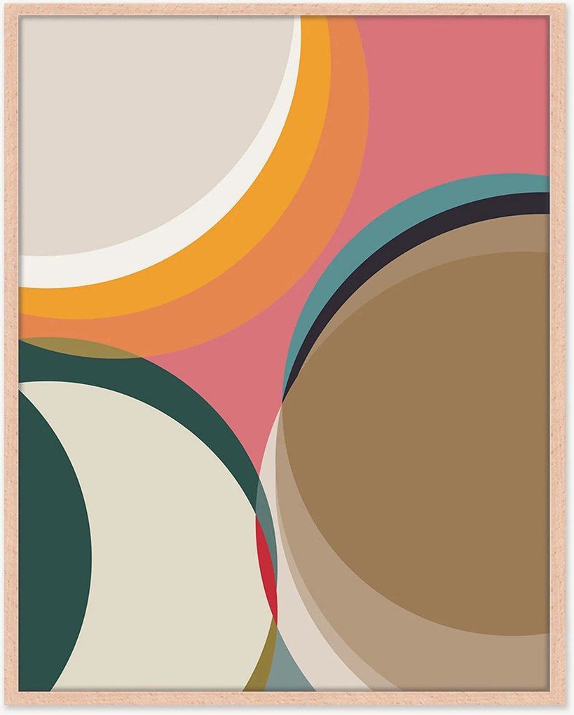 Ingelijste digitale print Geometric Art