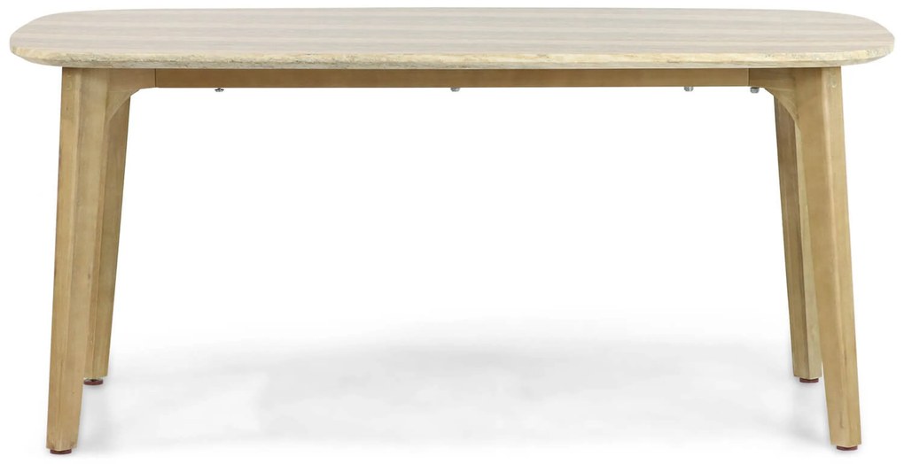 Dining Tuintafel rechthoekig 170 x 90 cm Eucalyptus hout Naturel teak Almeria