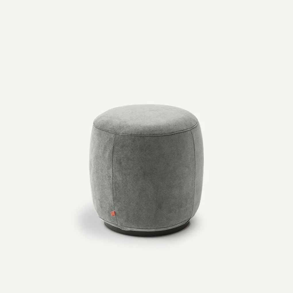 Voetsteun van stonewashed fluweel, Rosebury, ontwerp E. Gallina