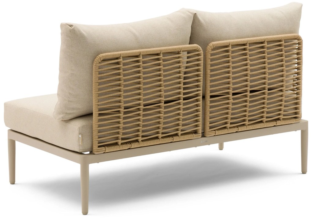 Hoek loungeset 5 personen Wicker/Aluminium/Aluminium/wicker Taupe Coco Ibiza