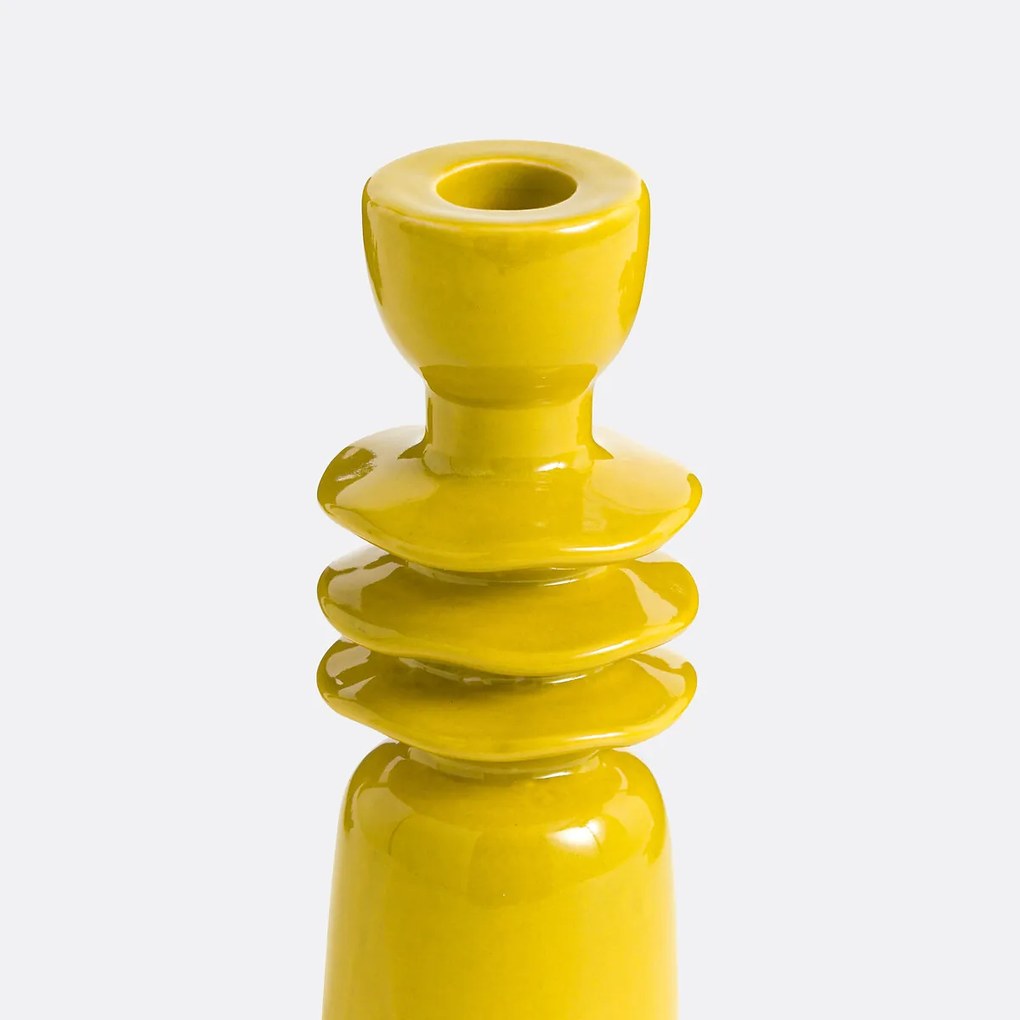 Keramische kandelaar H18 cm, Greta