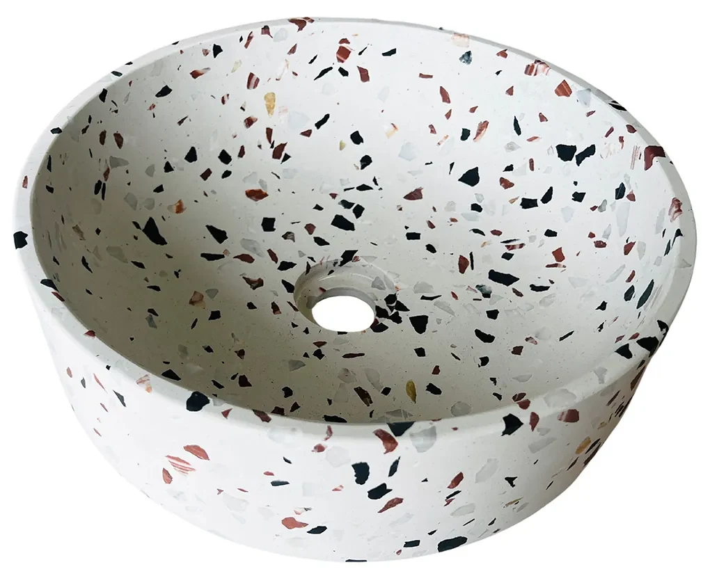 Livli Amira badkamermeubel 140cm met ronde terrazzo waskommen