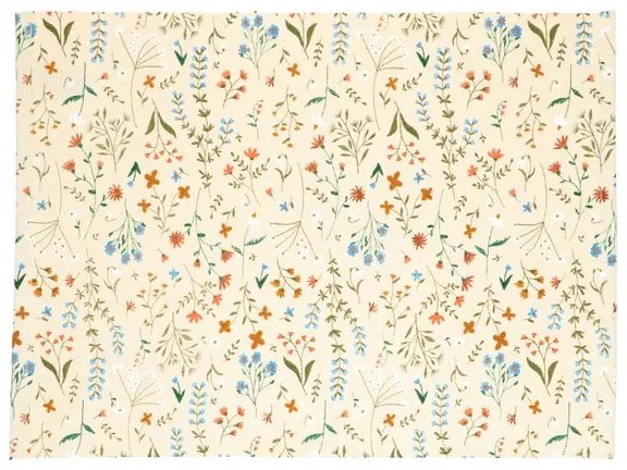 Placemat, GOTS bio-katoen, veldbloemen, 35 x 50 cm