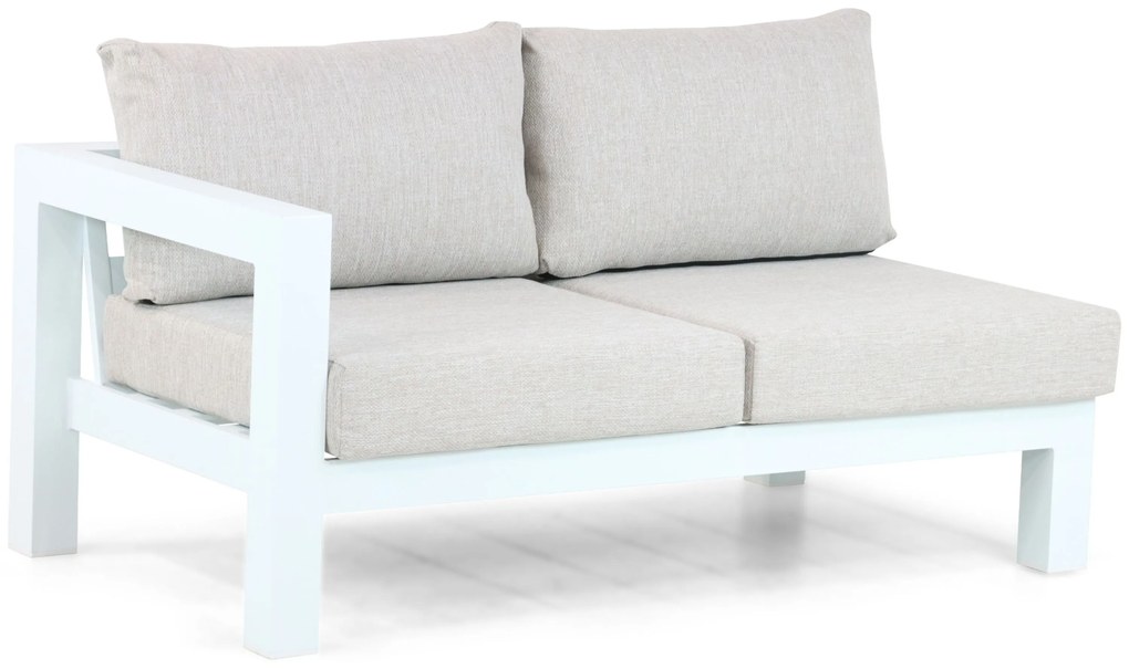 Hoek loungeset 5 personen Aluminium Wit Lifestyle Garden Furniture Luca