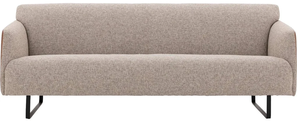 Goossens Excellent Bank Montreal cognac, leer, 2-zits, modern design