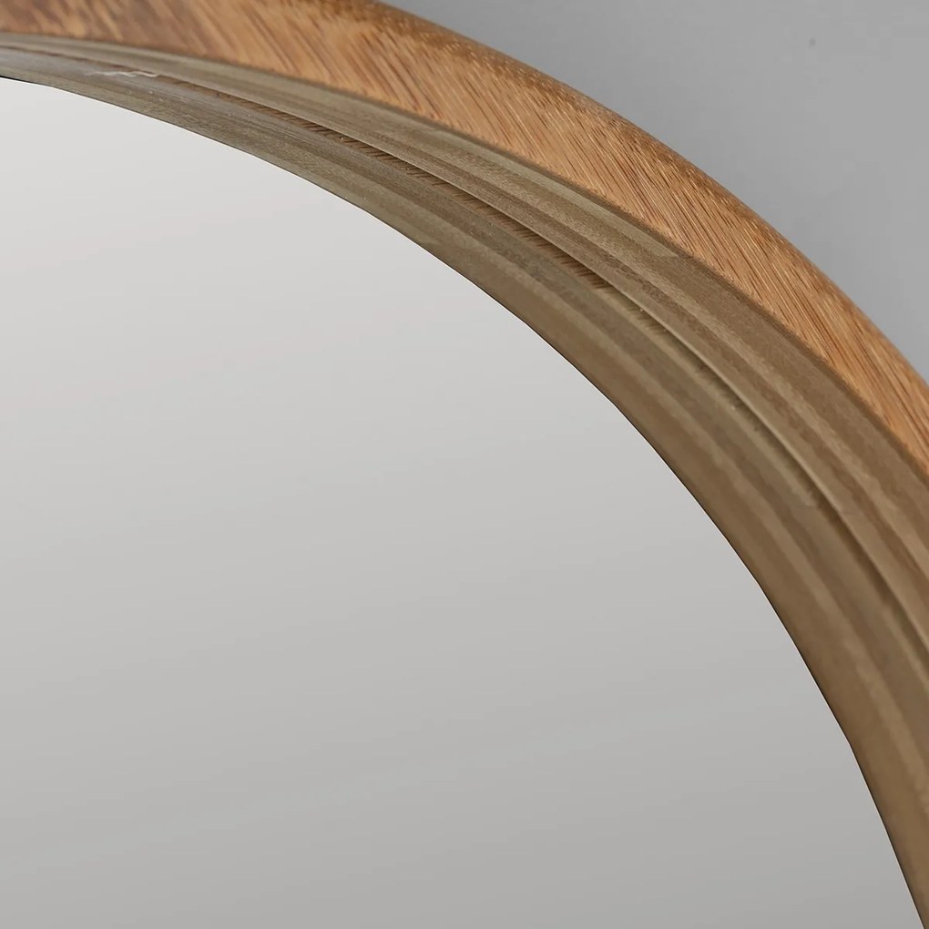 Dutchbone Caroun Grote Ronde Spiegel Van Bamboe 80 Cm - 80x4cm