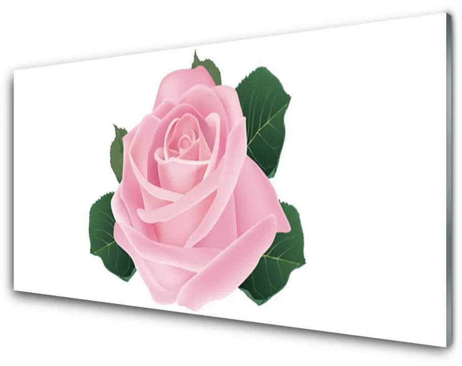 Schilderij op acrylglas Rose flower plant natuur 100x50 cm