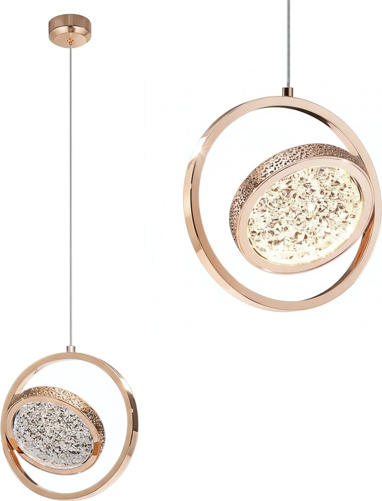 Kristallen Hanglamp LHJ106-1CP LIGHT ROSE GOLD