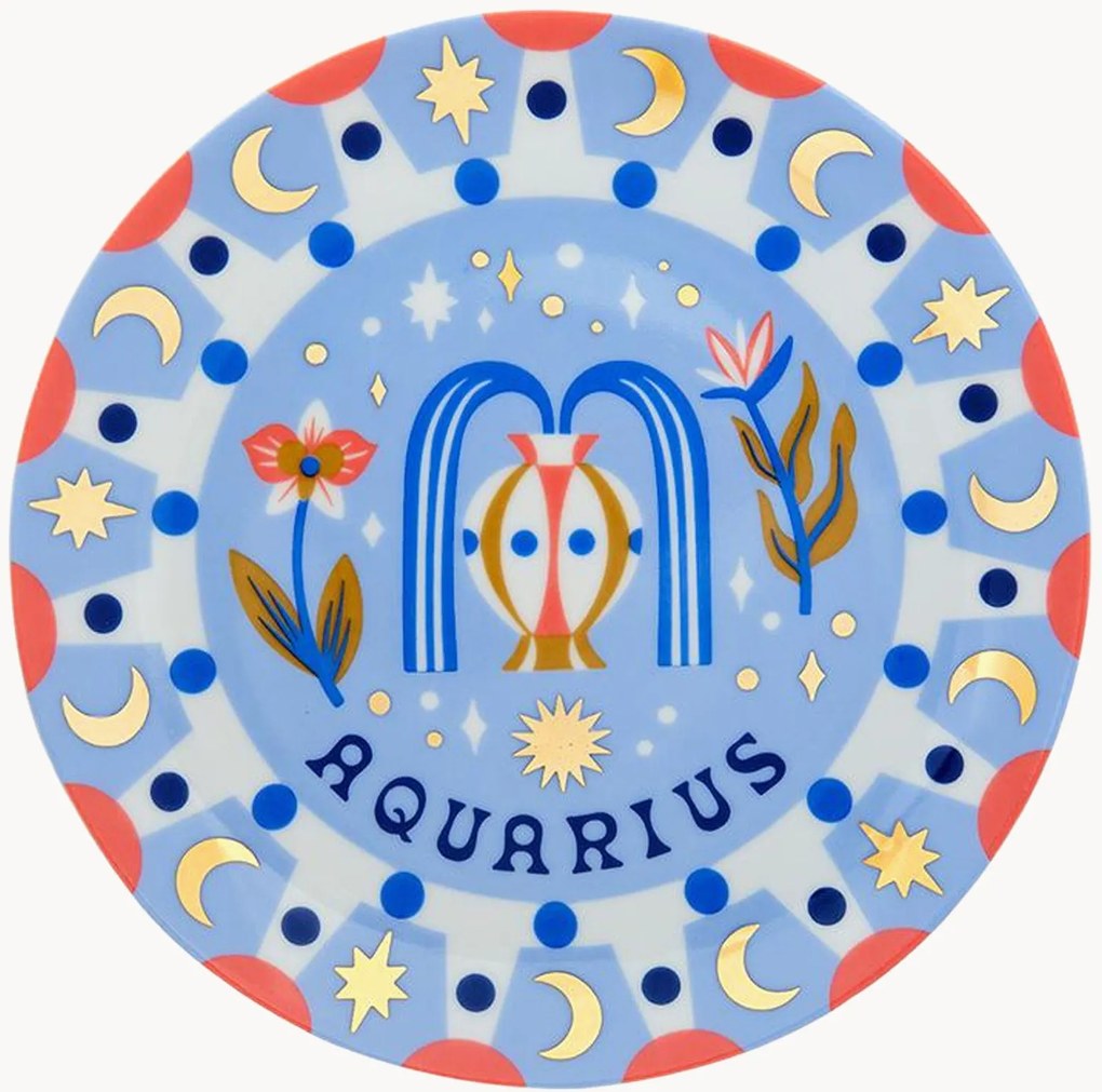 Porseleinen dessertbord Aquarius